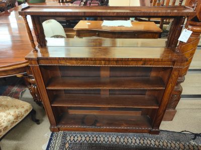 19th century rosewood floor bookcase