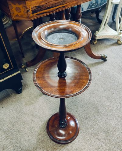 Mahogany two tier stand
