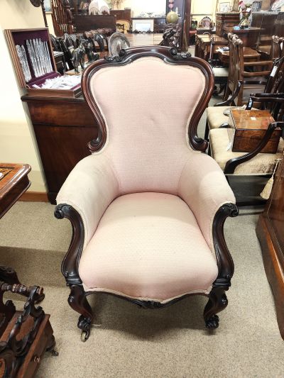 Victorian mahogany armchair