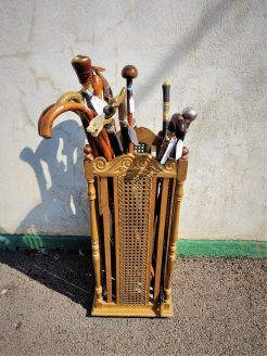 Gilt bergere 1920s stick stand