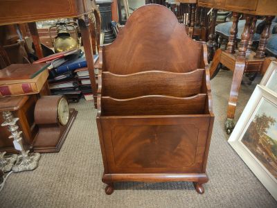 1920s mahogany magazine  /paper stand
