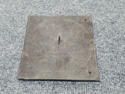 Slate sun dial