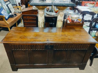18th century oak coffer