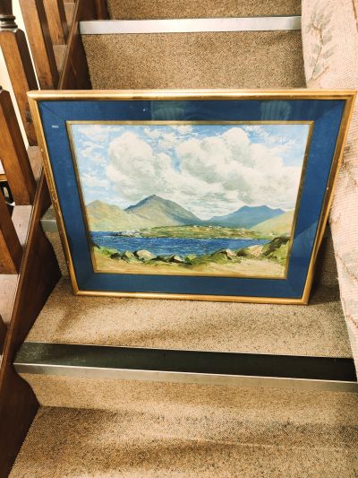 Gilt framed oil painting 