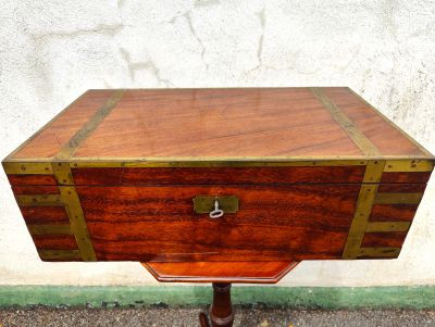Victorian mahogany writing box 