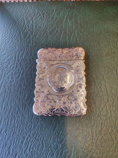 Silver card case