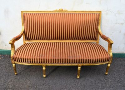 Giltwood settee