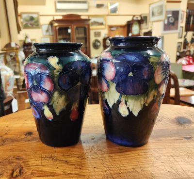 Pair of moorcroft vases