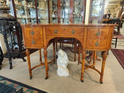 Edwardian satinwood desk