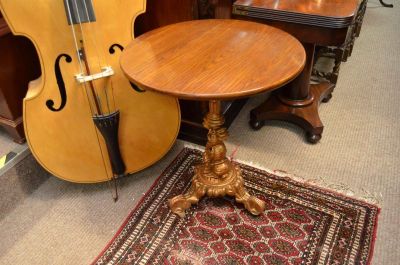 Old Oak top cast iron table