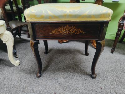 Edwardian rosewood stool
