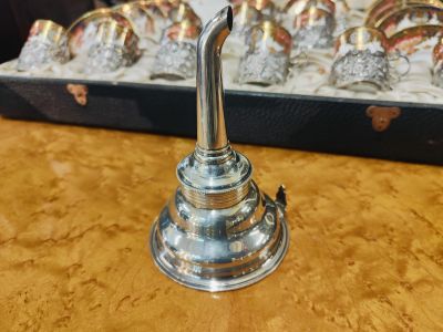 Silver wine funnel