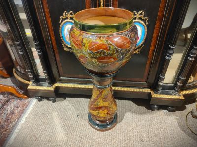 Doulton jardiniere on stand