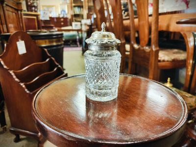 irish silver topped sifter 