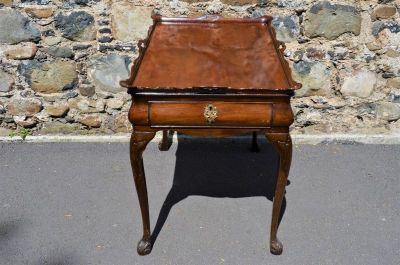 19th century mahogany silver table