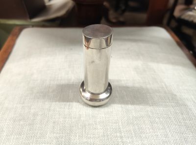 Silver travel shaving brush