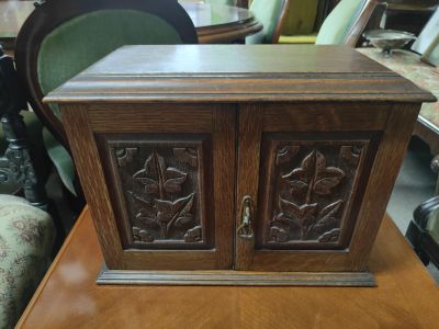 Oak smokers cabinet