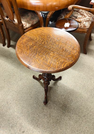 Victorian oak side table 
