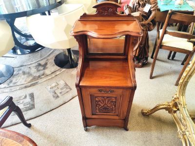 Edwardian mahogany coal box 