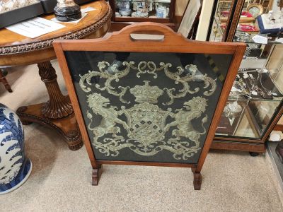 Mahogany firescreen