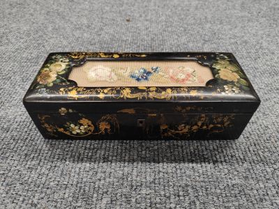Victorian paper mache box