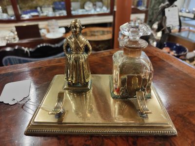 Brass ink stand