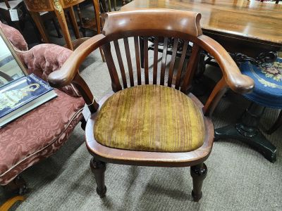 Mahogany desk chair