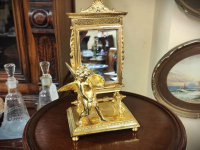 Gilt metal mirror