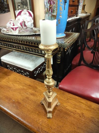 19th century giltwood candlestick