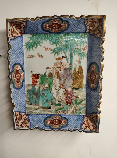 19th century japanese imari plaque