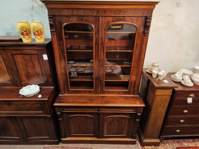 Victorian mahogany bookcase