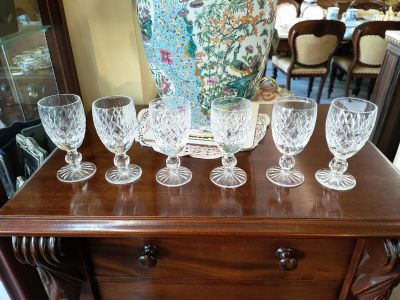 Set of six waterford glasses