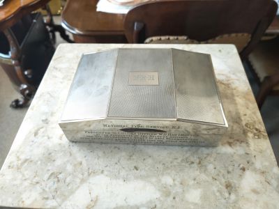 Silver cigarette box