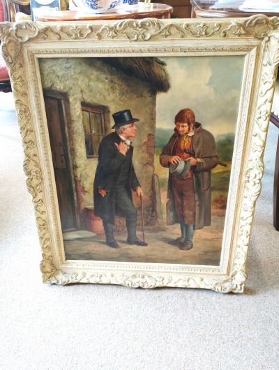 Framed oil on canvas