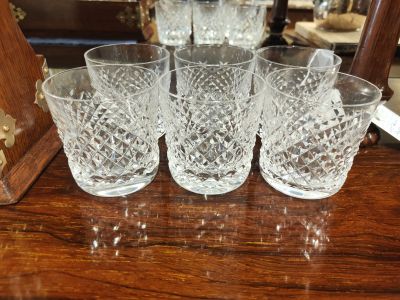 Set of six waterford glasses