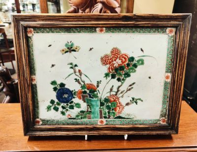 Chinese 19th century porcelain plaque