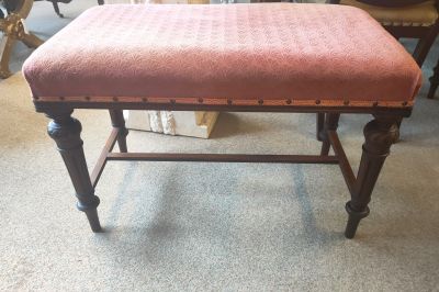 Victorian mahogany stool By N.A. Campbell & Co , belfast