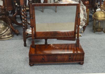 19th century mahogany dressing mirror