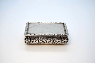 Georgian silver snuff box