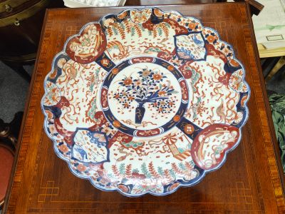 Large 19th century imari plate