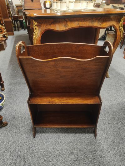 Oak mahogany book / magazine stand