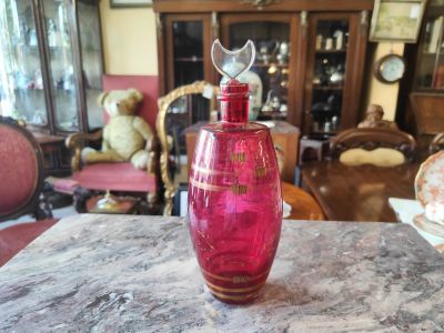 Antique glass decanter