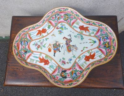 Antique chinese porcelain plaque