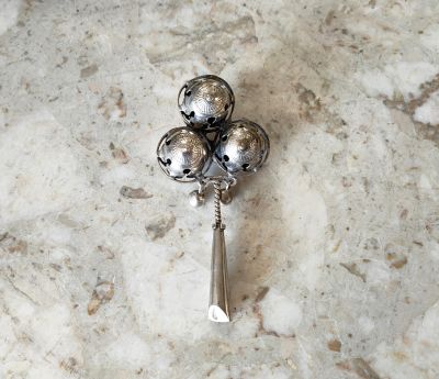Sterling silver childs rattle 