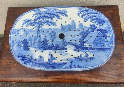 19th century spode strainer