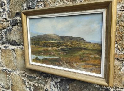 Framed oil painting