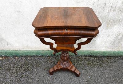 Victorian mahogany work table