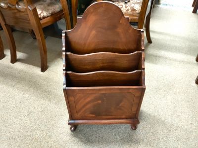 1920s mahogany magazine/paper stand