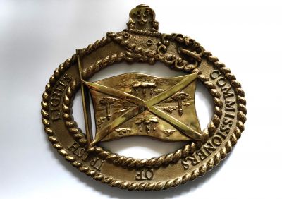 Irish lighthouse brass plaque