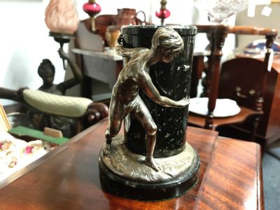 Marble & bronze vase 
